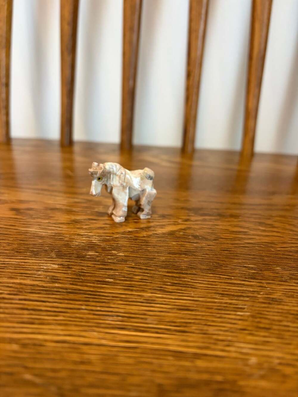 Hand Carved Soapstone Unicorn Figurine Stone Animal Totem